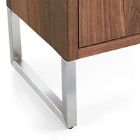 Clybourn 32" Walnut Storage Bookcase