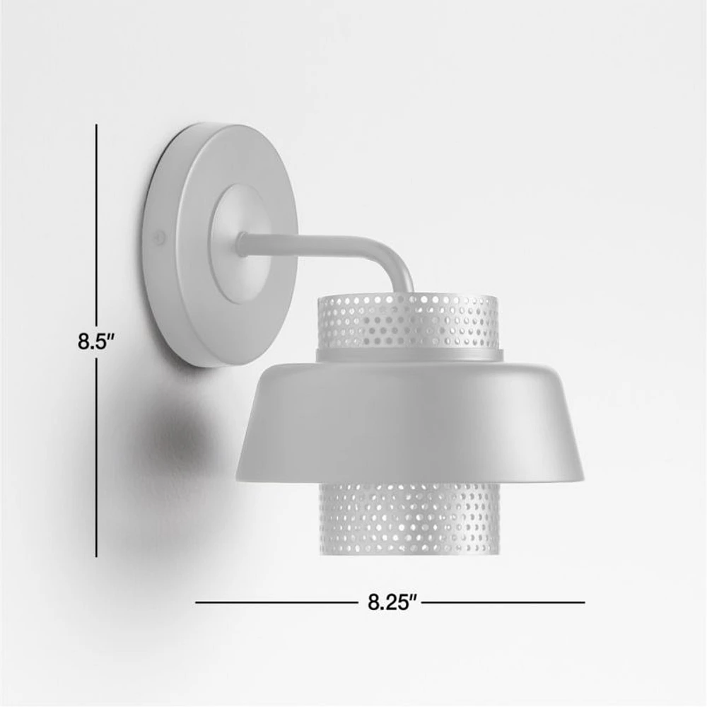 Colin Black and Brass Sconce Light