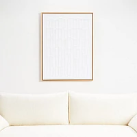 "Contour" Framed Hand-Painted Acrylic Canvas Wall Art 30"x40" by Beverly Fuller