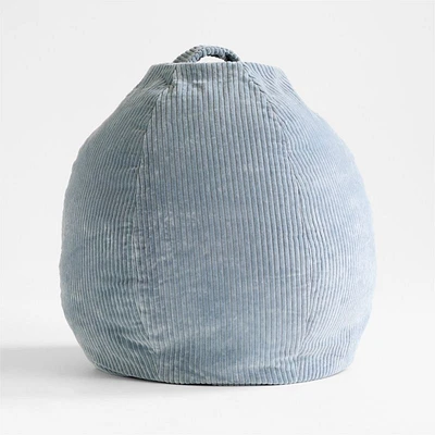 Bay Blue Large 40" Corduroy Kids Lounge Bean Bag Chair Cover