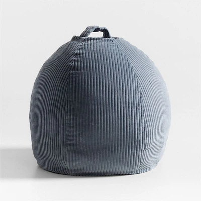 Bay Blue Small 30" Corduroy Kids Lounge Bean Bag Chair Cover