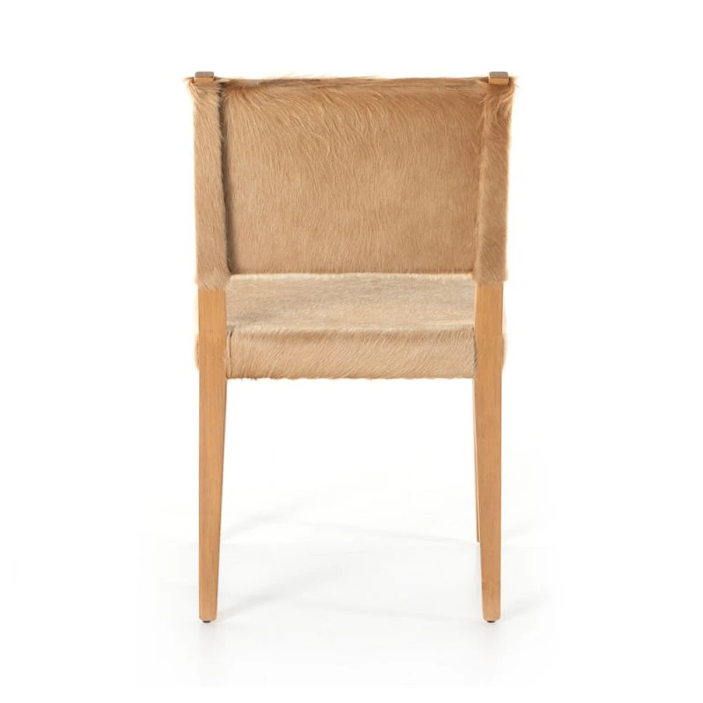 Cowley Beige Cowhide Dining Chair