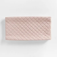 Cozy Cloud Modern Star Mauve Rose Washed Organic Cotton Baby Changing Pad Cover