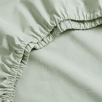 Cozy Cloud Muted Teal Washed Organic Cotton Baby Crib Fitted Sheet