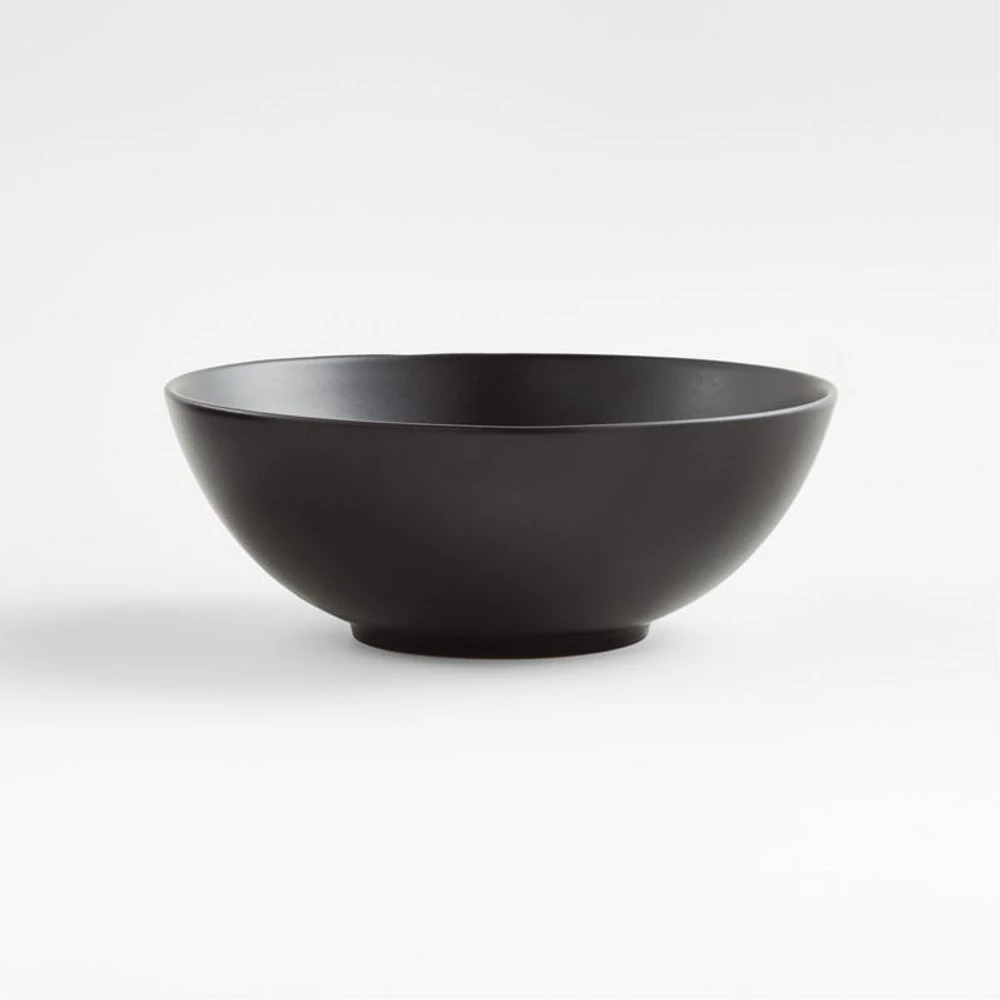 Craft Matte Black Stoneware Cereal Bowl