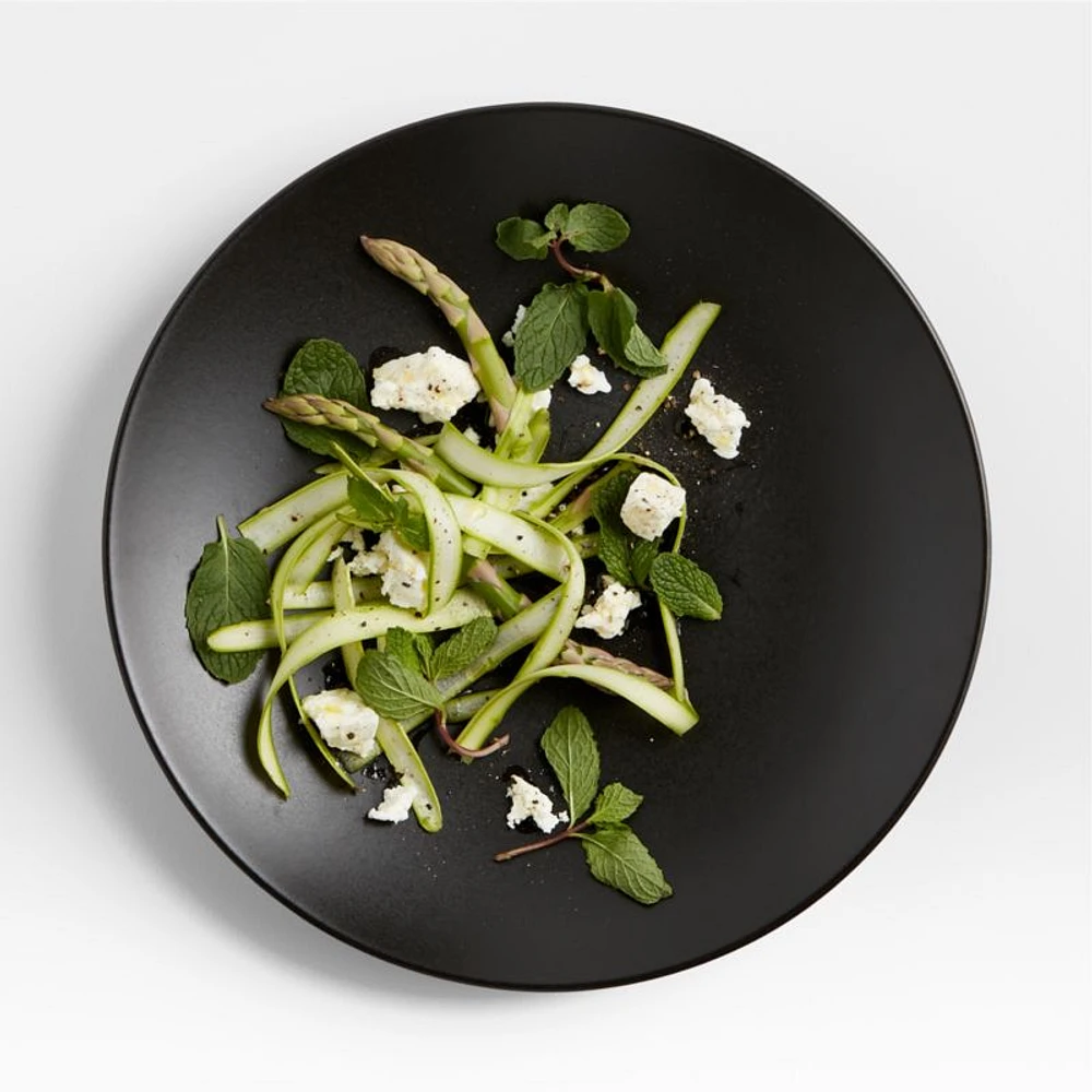 Craft Matte Black Stoneware Coupe Dinner Plate