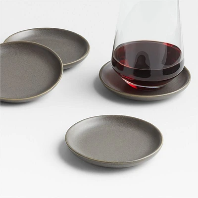 Craft Charcoal Grey Stoneware Coasters, Set of 4