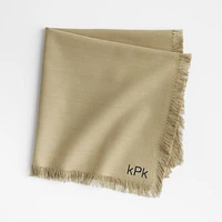 Craft Sage Green Organic Cotton Fringe Napkin