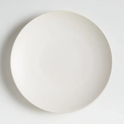 Craft Linen Cream Stoneware Coupe Dinner Plate