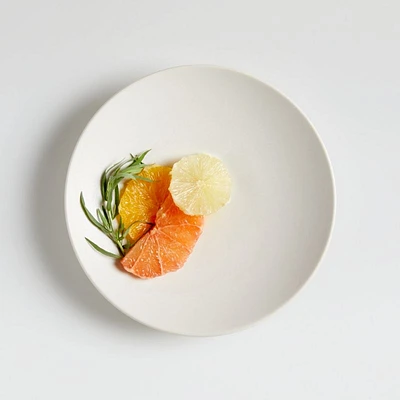 Craft Linen Cream Stoneware Coupe Salad Plate