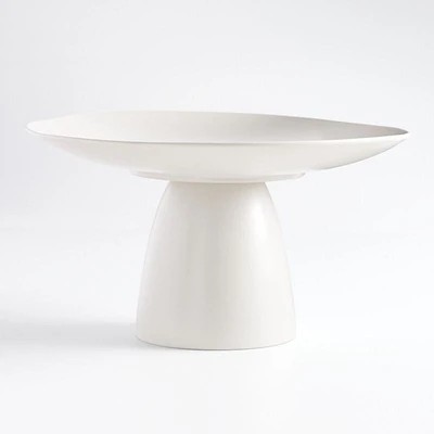 Craft Linen Cream Stoneware Pedestal