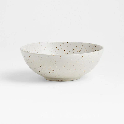 Craft Speckled White Stoneware Cereal Bowl