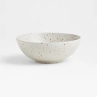 Craft Speckled White Stoneware Cereal Bowl