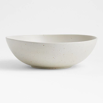 Craft Speckled White Large Stoneware Serving Bowl