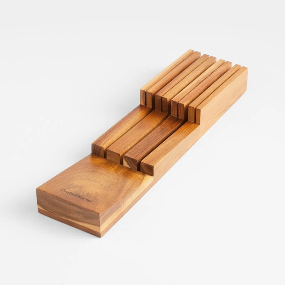 Crate & Barrel 7-Slot In-Drawer Knife Block