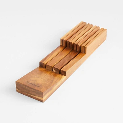 Crate & Barrel 7-Slot In-Drawer Knife Block