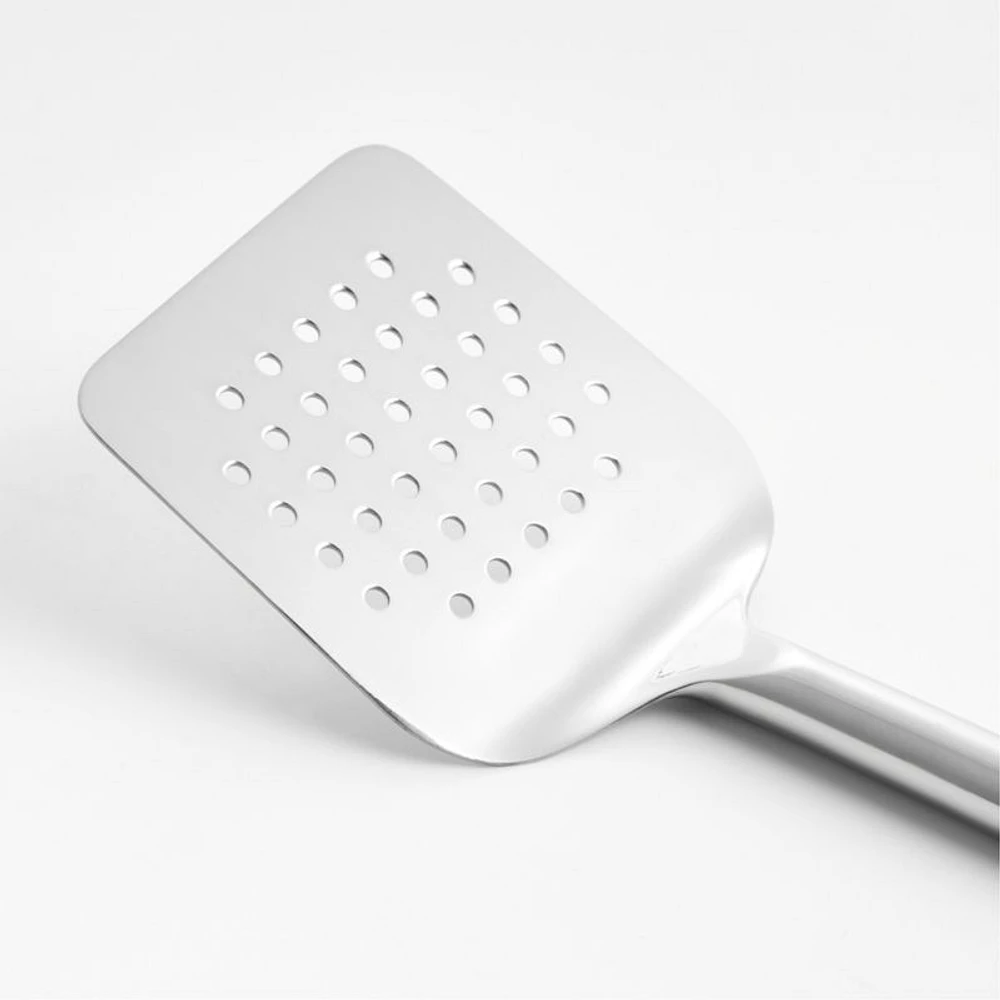 Crate & Barrel Stainless Steel Slotted Turner Spatula