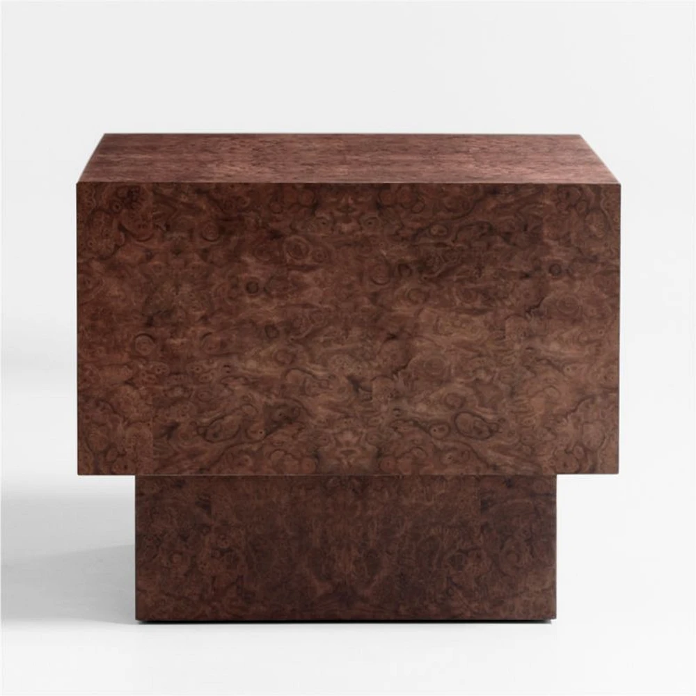 Cubist Burl End Table