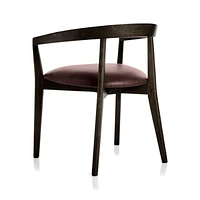 Cullen Dark Stain Merlot Round Back Dining Chair