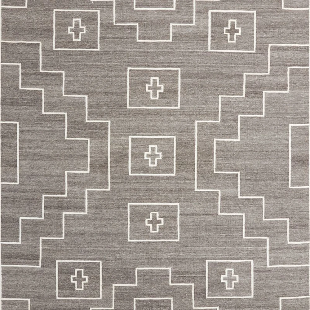 Cuzco Performance Handwoven Charcoal Grey Area Rug 6'x9'