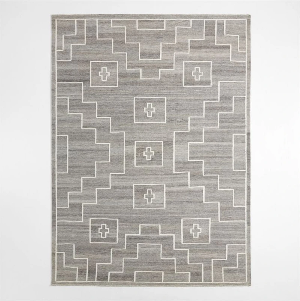 Cuzco Performance Handwoven Grey Area Rug 8'x10'