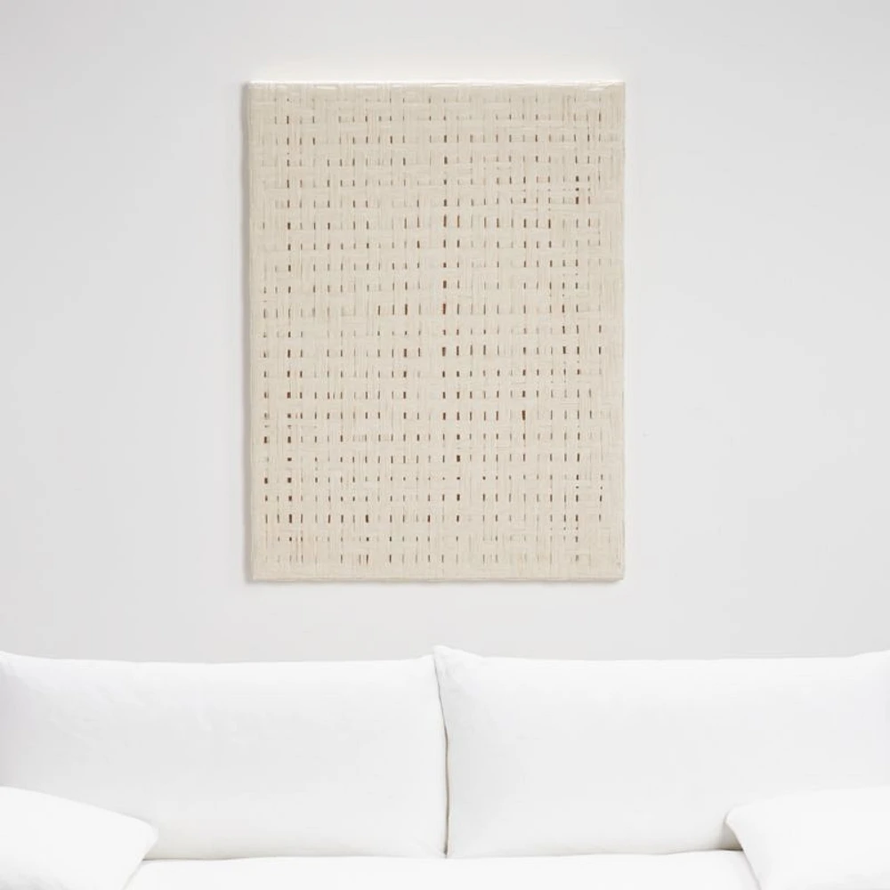 "Natural Daisy Chain" Wall Art 48"x36" by Leanne Ford
