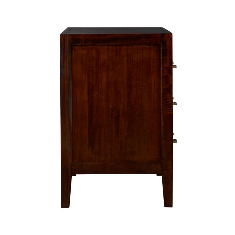 Dawson Dark Brown Wood 6-Drawer Dresser
