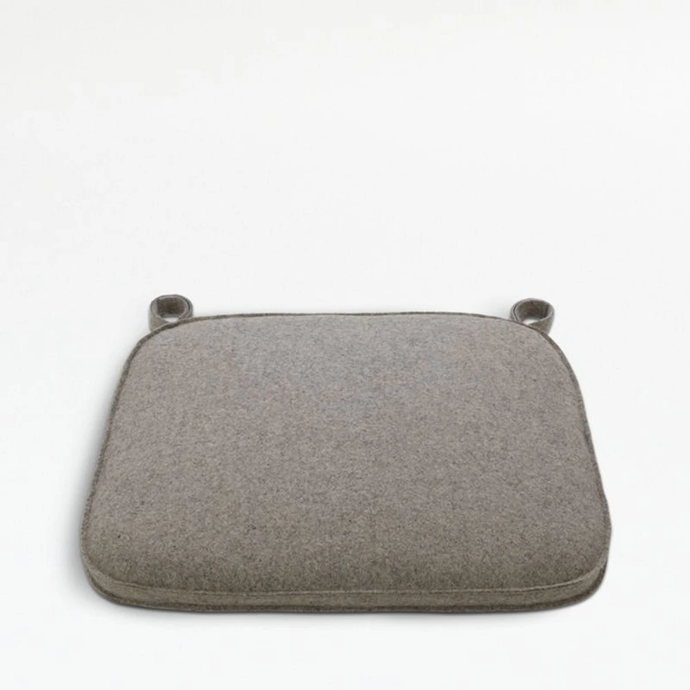 Felt Grey Dining Chair Cushion