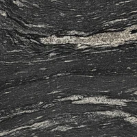 Dev Black Marble and Grey Metal 35" Round Coffee Table
