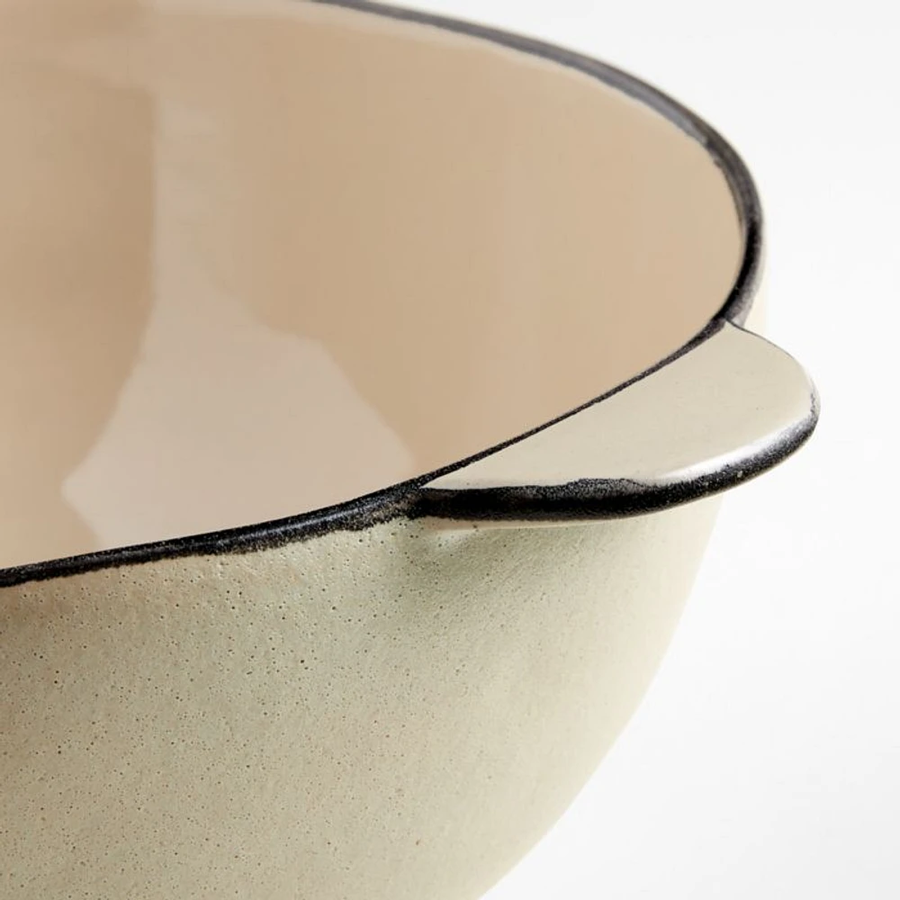 Didi Mu Large Cream Ceramic Mixing Bowl by Eric Adjepong