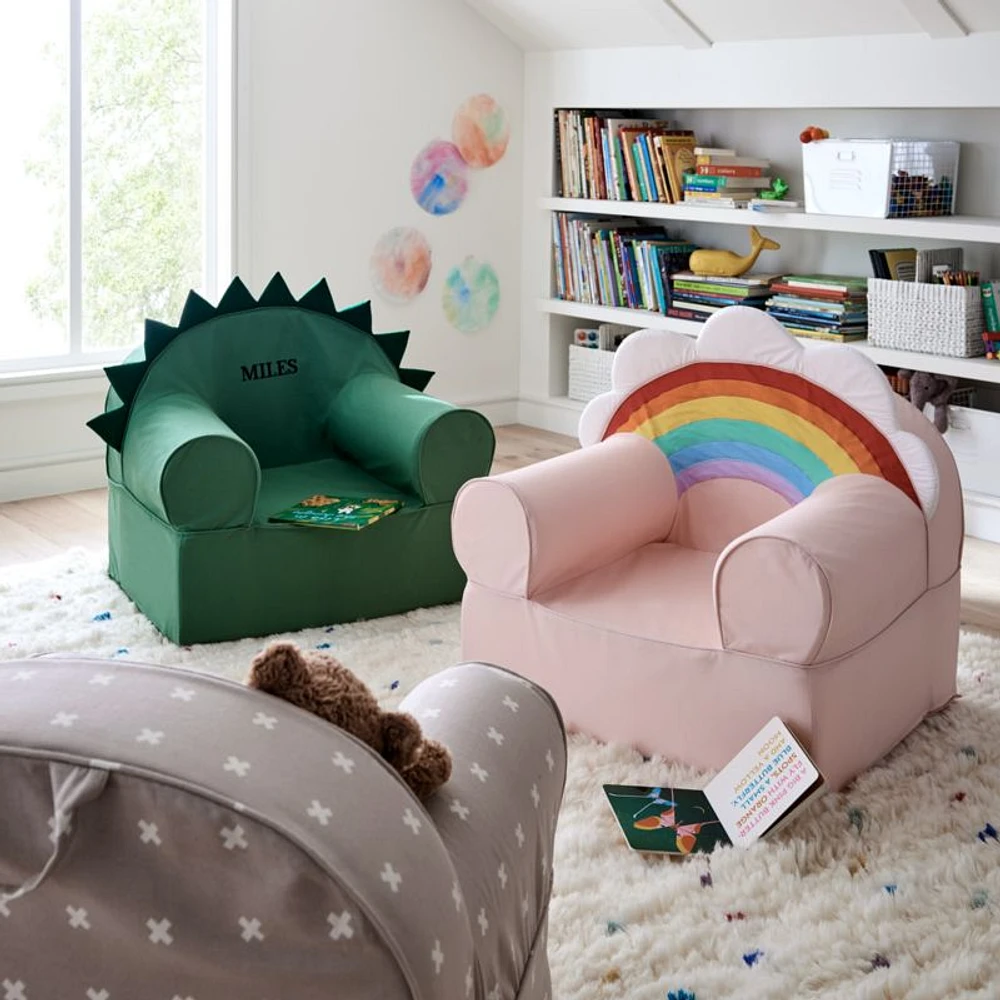 Large Rainbow Kids Lounge Nod Chair