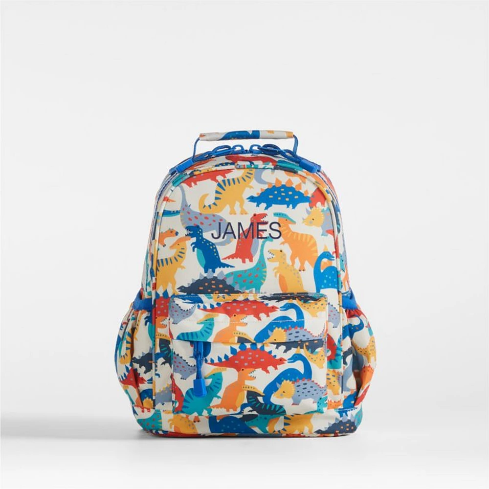 Dreamer Dino Party Small Kids Backpack with Side Pockets