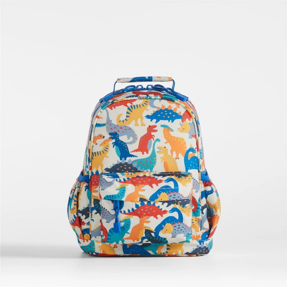 Dreamer Dino Party Small Kids Backpack with Side Pockets