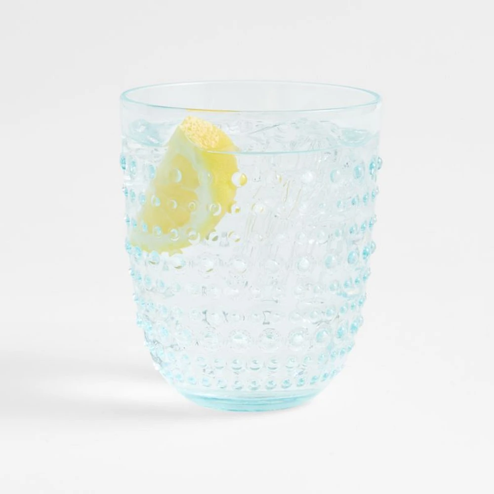 Dottie Aqua Acrylic Drink Glass