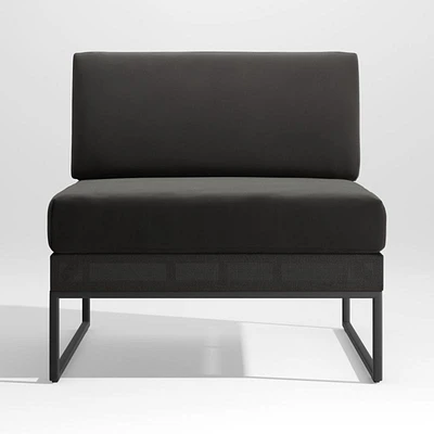 Replacement Black Cushion for Dune Armless Lounge Chair