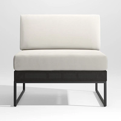 Replacement White Cushion for Dune Armless Lounge Chair