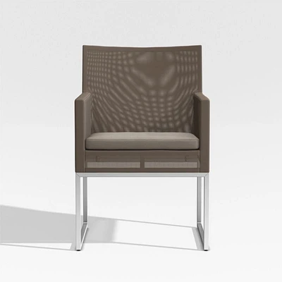 Dune Taupe Outdoor Dining Chair with Sunbrella ® Cushion
