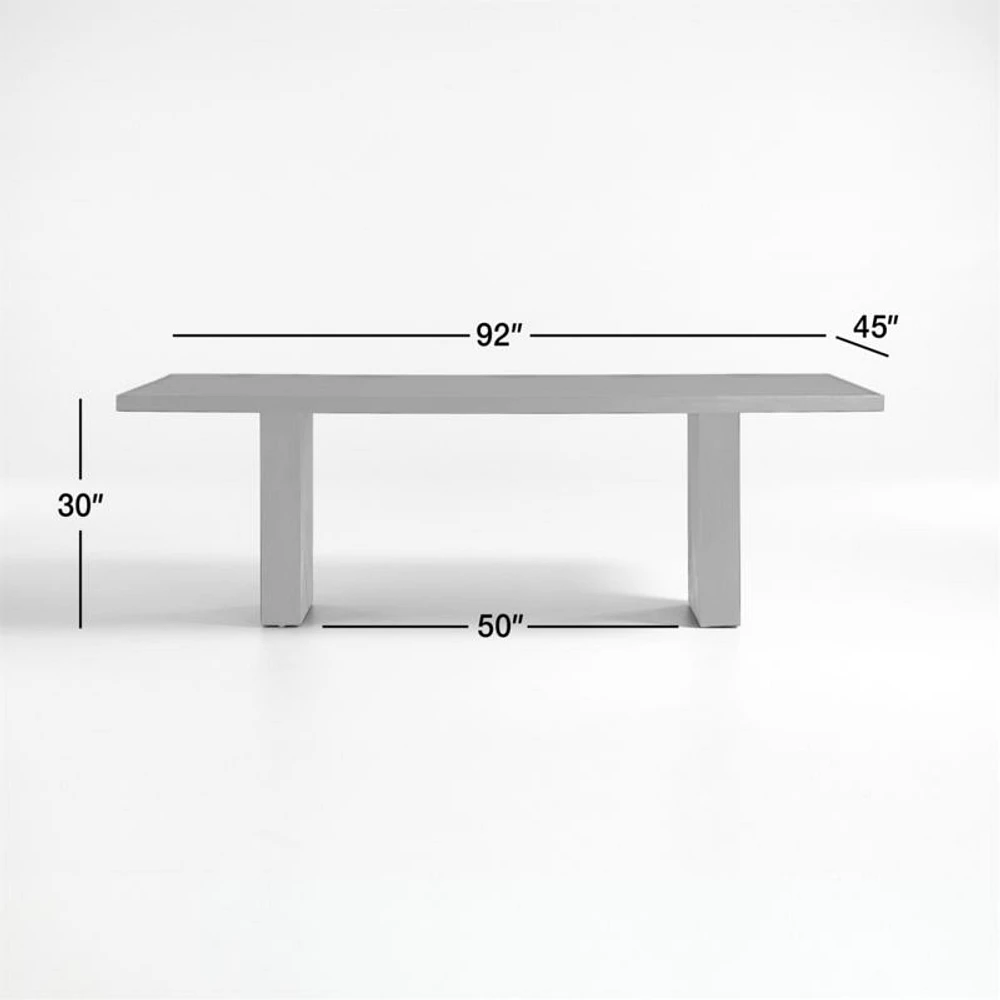 Dunewood 92" Charcoal Dining Table