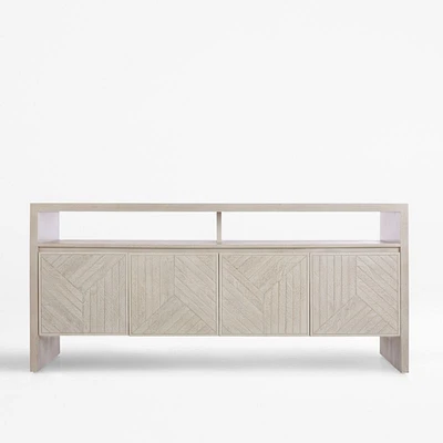 Dunewood 70" Whitewashed Credenza