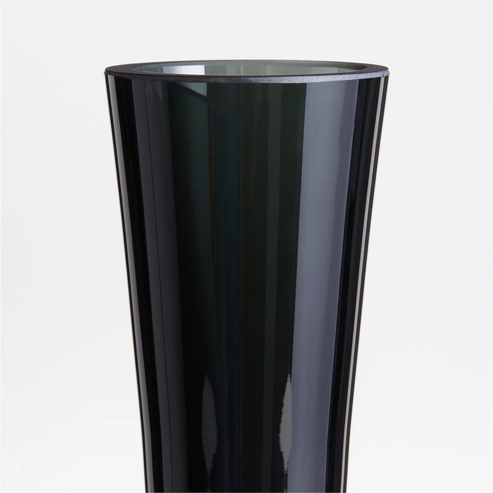 Dyon Medium Grey Glass Vase 15"