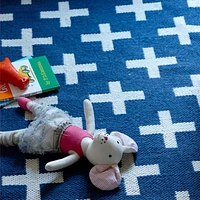 Positive 4x6' Blue Performance Kids Rug