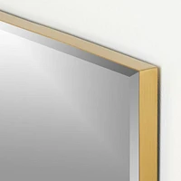 Edge Brass Rectangle Wall Mirror 24"x36"