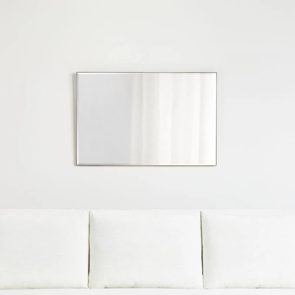 Edge Brass Rectangle Wall Mirror 24"x36"