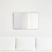 Edge Brass Rectangle Wall Mirror 24"x36"