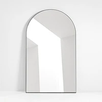 Edge Extra-Large Black Arch Floor Mirror 48"x80"