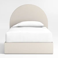 Emma Upholstered Arched Kids Twin Storage Bed