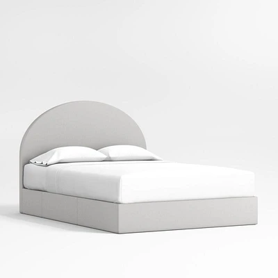 Emma Upholstered Arched Kids Full Storage Bed