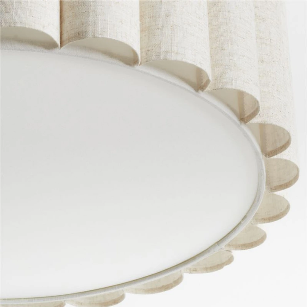 Emme Pleated Linen 23" Kids Pendant Ceiling Light