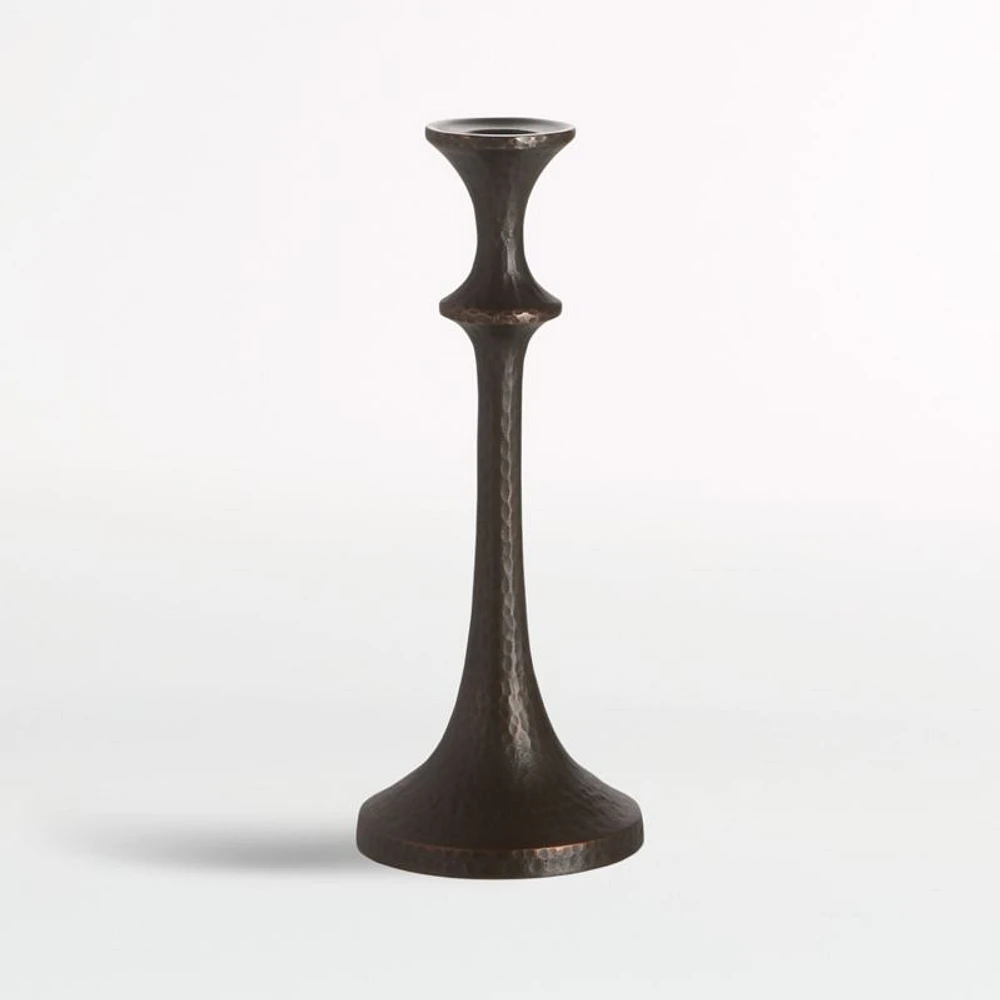 Emmett Bronze Taper Candle Holder 9.25"
