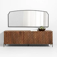 Emmy Long Black Wall Mirror 72"x30"